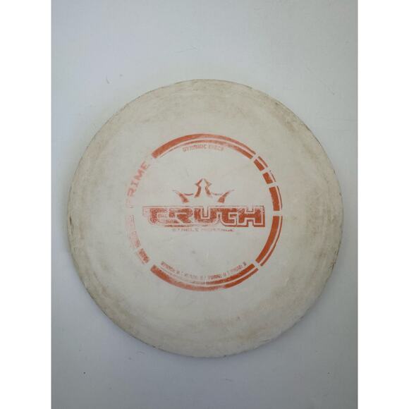 Dynamic Discs Disc Golf Prime Truth Stable Midrange Disc White Red - Picture 1 of 2